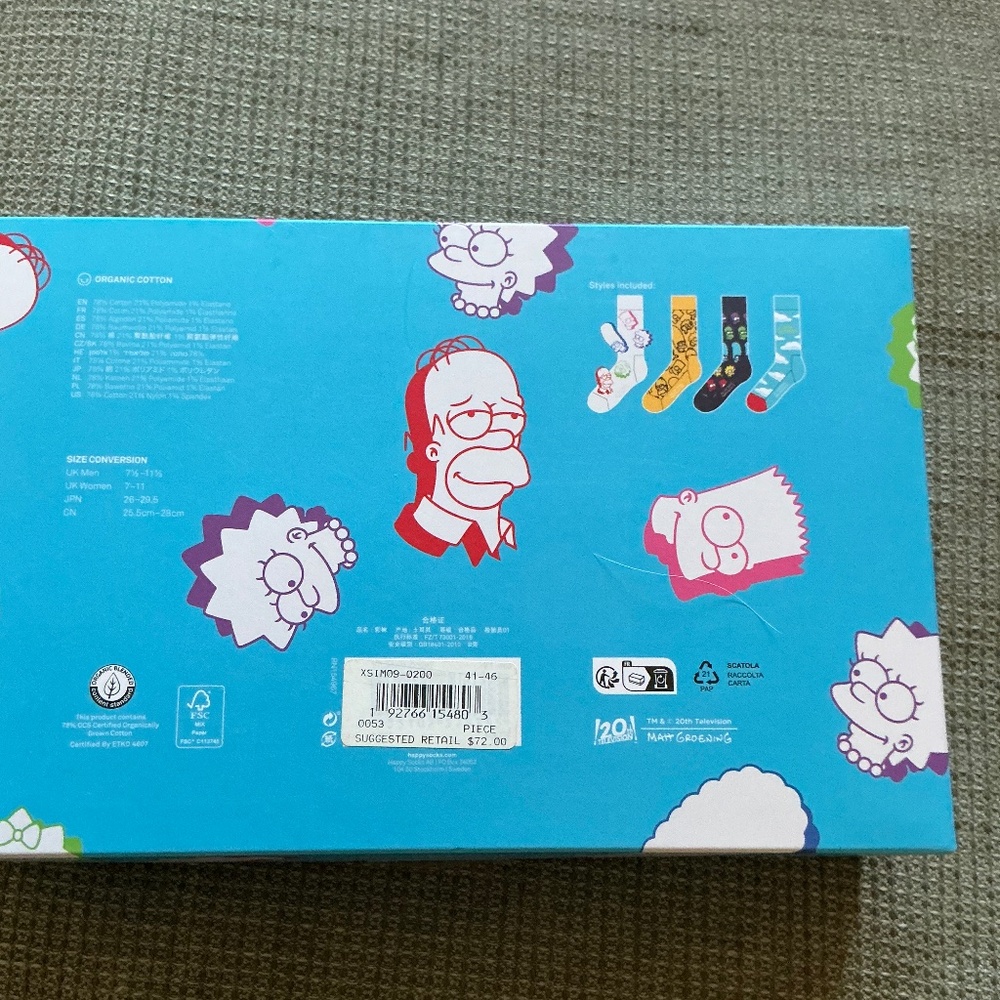 Simpsons sock set - Picture 2 of 2